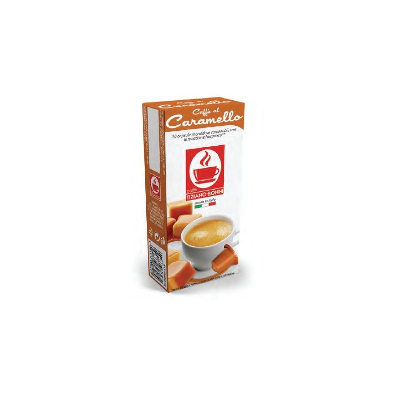 Le Bonifieur toffee flavour coffee capsule, Nespresso® compatible.
