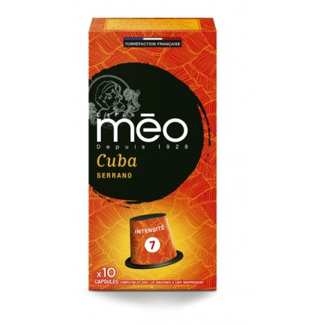 Cuba Serrano Capsules Méo compatibles Nespresso