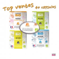 -5% on Top Sale Pack of 40 Nespresso ® compatible capsules from the Capsules & Bio brand