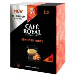 Café capsules Compatibles Nespresso Espresso Forte CAFE ROYAL 36 CAPSU –  épicerie les 3 gourmets