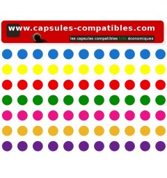 77 Gommettes compatible capsules for Nespresso