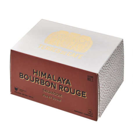 Capsules Himalaya Bourbon Rouge Terres de Café compatibles Nespresso ®