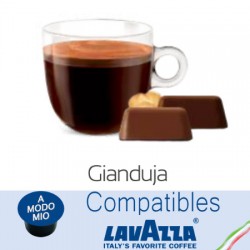 Lavazza A Modo Mio ® compatible Italian chocolate capsules with hazelnuts
