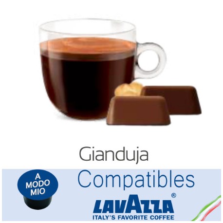 Capsules Chocolat italien aux noisettes compatibles Lavazza A Modo Mio ®
