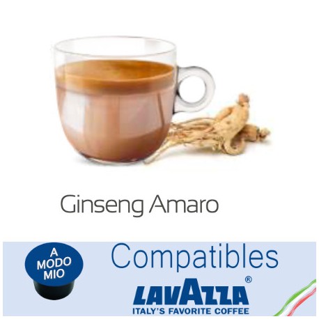 Capsules Café Ginseng amer compatibles Lavazza A Modo Mio ®