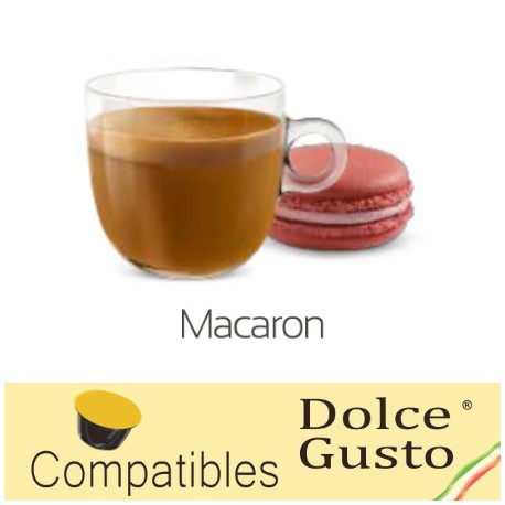 Capsules arôme Macaron compatibles Dolce Gusto ® de Caffè Bonini