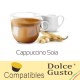 Dolce Gusto ® compatible soy milk cappuccino capsules