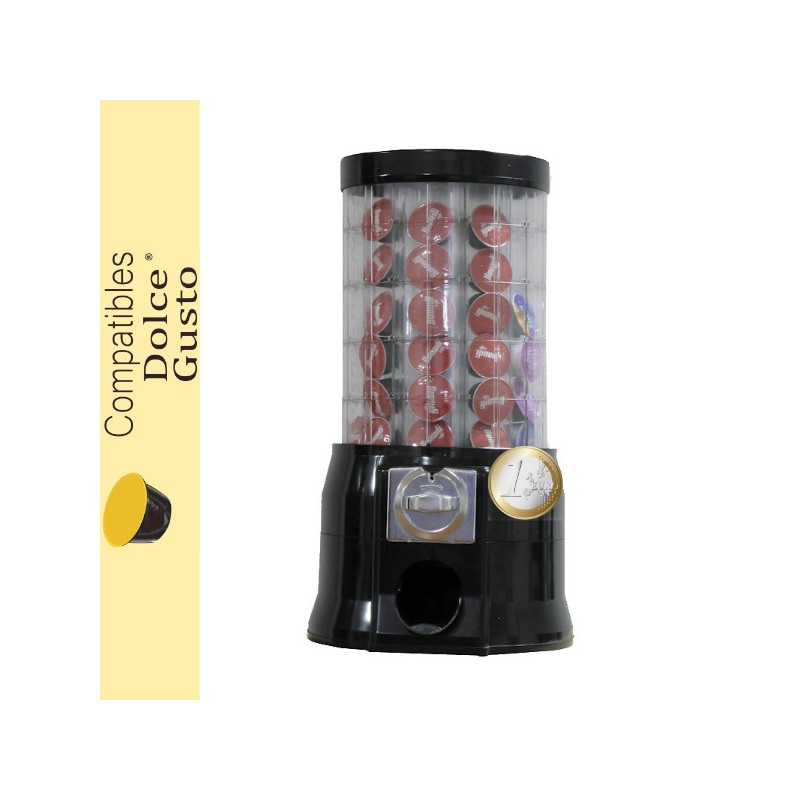 Automatic capsule dispenser DOLCE GUSTO ® coin operated €1 coin