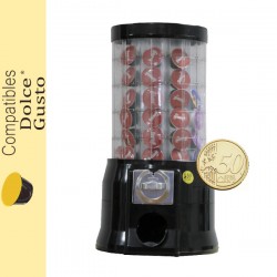 Distributeur capsules Nespresso monnayeur 0.50 €