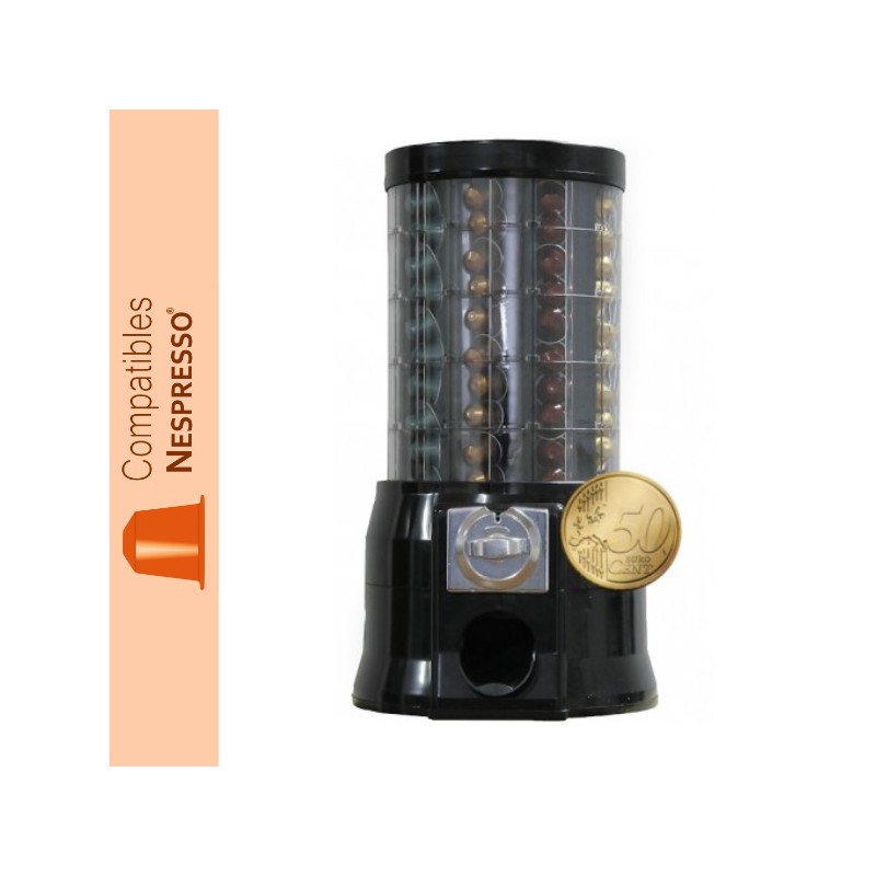 Distributeur automatique de capsules Nespresso ® monnayeur pièce de 0.50 €