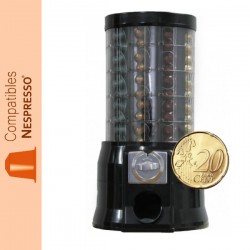 Distributeur automatique de capsules Nespresso ®, monnayeur pièce de 0.20 centimes d'euro