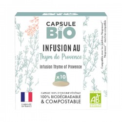 Thym de Provence Infusion Organic capsules compatible with Nespresso ®