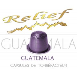 Guatemala Relief capsules compatible with Nespresso ®.