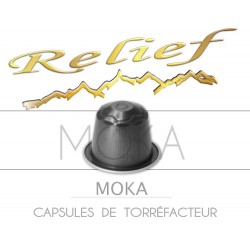 Capsules Relief Moka d'Ethiopie compatibles Nespresso ®.