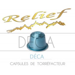 Capsules Relief compatibles Nespresso Déca