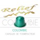 Capsules Relief Colombie compatibles Nespresso ®.