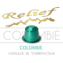 Colombia Relief capsules compatible with Nespresso ®.