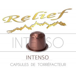 High intensity Relief coffee capsules, Nespresso® compatible.