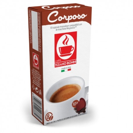 Corposo capsules Caffè Bonini compatibles Nespresso ®
