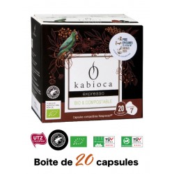 50 Nespresso ® Compatible Kabioca Expresso Capsules