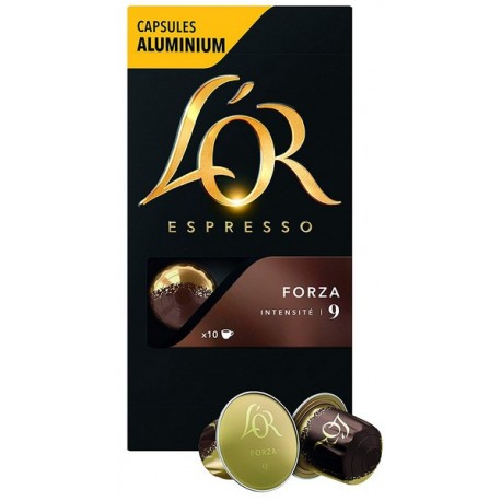 The capsules compatible Nespresso ® Espresso Forza OR