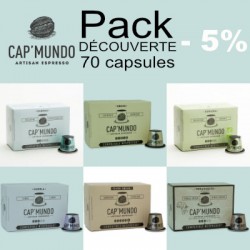 pack découverte capsules CAP MUNDO compatibles Nespresso ®
