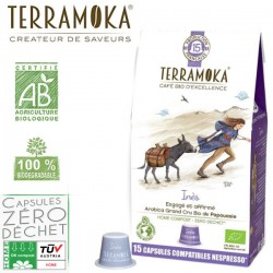 Ines capsules compatibles Nespresso ® Terramoka zéro déchet