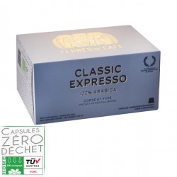 Classic Espresso capsules compatible with Nespresso ® Terres de Café