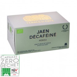 Nespresso ® compatible decaffeinated coffee capsule Terres de café