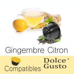 Capsules de tisane Gingembre Citron compatibles Dolce Gusto ®