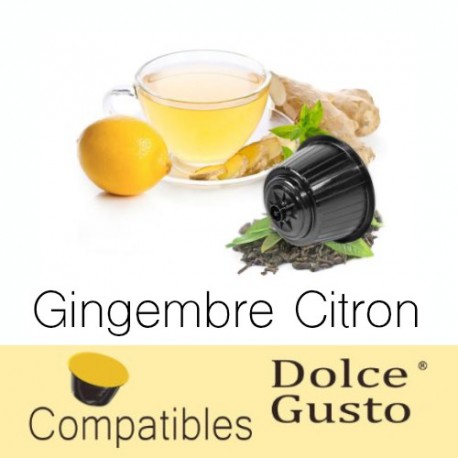 Capsules de tisane Gingembre Citron compatibles Dolce Gusto ®