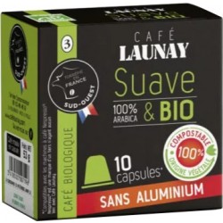 Café Launay SUAVE BIO, Capsules Bio compatibles Nespresso ®