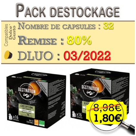 Destockage capsules nespresso compatible