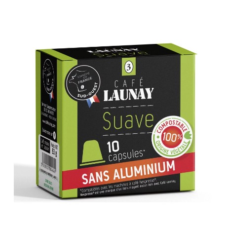 Capsules Bio, Suave compatibles Nespresso des Café Launay