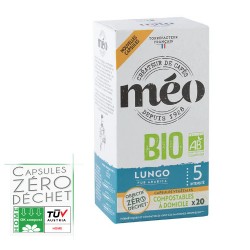 Cafés Méo BIO LUNGO, capsules compatibles Nespresso ®