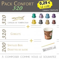 Comfort Pack 800 capsules compatible with Nespresso ®