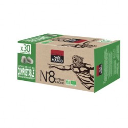 Nespresso ® compatible San Marco N°8 Intense and Round Bio capsules