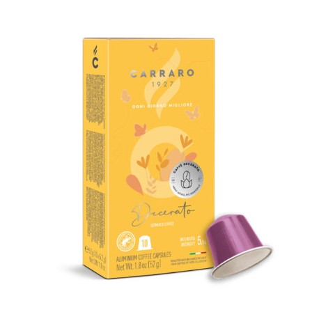 Nespresso ® compatible Carraro Decerato capsules