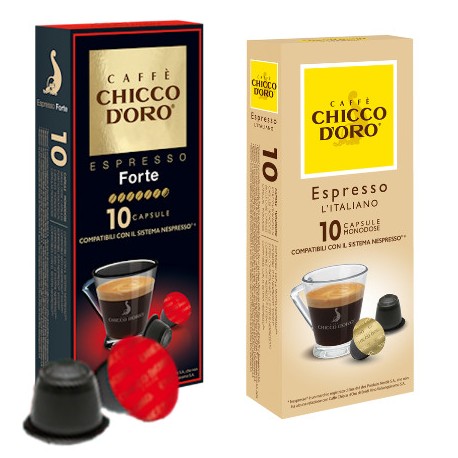 Lot de 20 capsules caffè Chico d'oro compatibles Nespresso ®