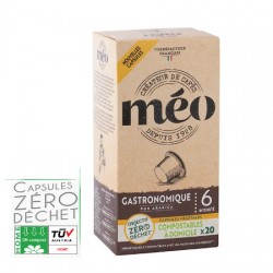 Cafés Méo GASTRONOMIQUE, capsules compatibles Nespresso ®