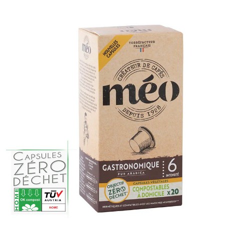 Capsules Méo Gastronomique compatibles Nespresso