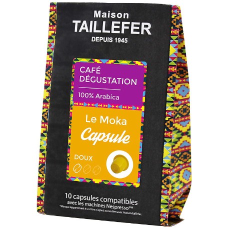 Maison TAILLEFER capsules compatibles Nespresso Moka