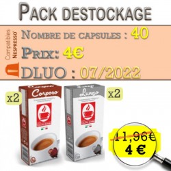 €4 for a set of 40 Nespresso ® compatible capsules