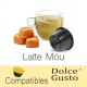 Capsules Latte Mou compatibles Dolce Gusto ® Caffè Bonini