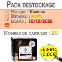 20 Capsules Expresso Kabioca compatibles Nespresso ®