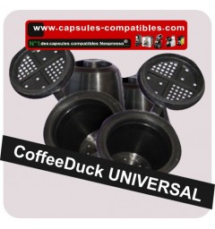 4 capsules compatibles UNIVERSAL rechargeables Coffeeduck Nespresso®