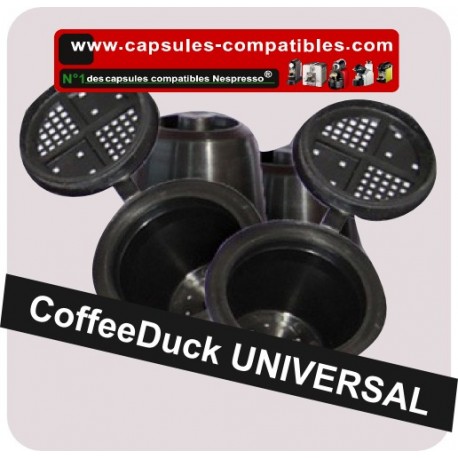 4 capsules compatibles UNIVERSAL rechargeables Coffeeduck Nespresso®