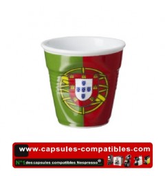 Revol crumpled cup with the Portuguese flag