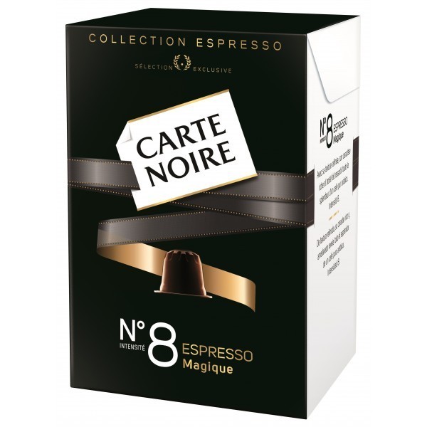 above Rooster footsteps Carte Noire N°8 capsules compatibles Nespresso ®