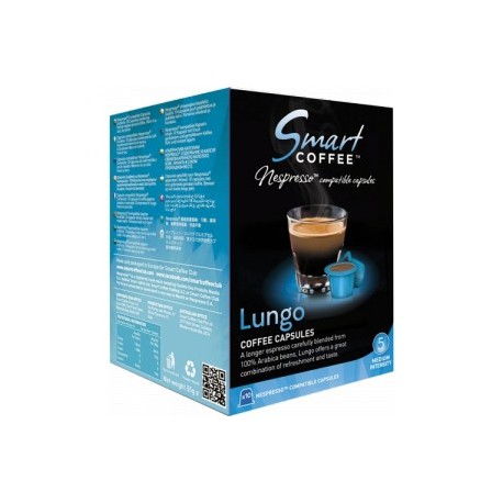 Smart Coffe - LUNGO - 10 Capsules Compatibles Nespresso